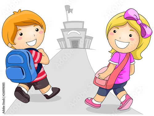 Kids Going to School