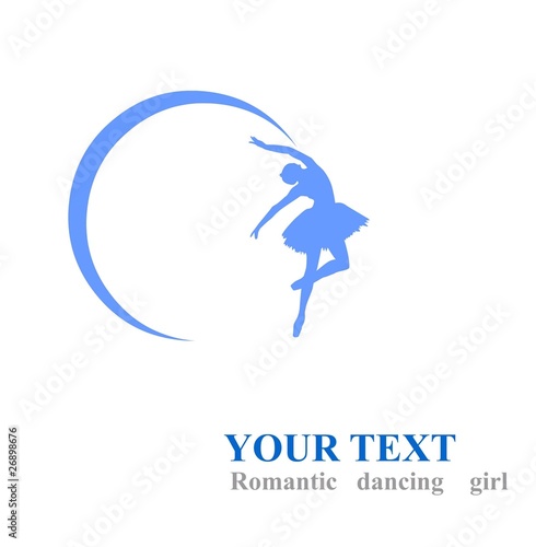 Canvas Print Minimalistic dancing