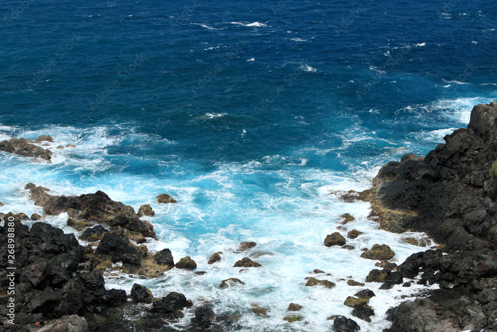 mer australe et côte sauvage, île de la Réunion
