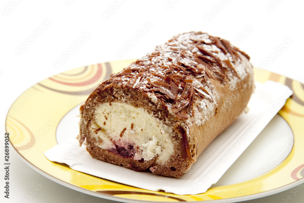 Kuchenrolle mit Schokostreusel Kuchenrolle mit Schokostreusel