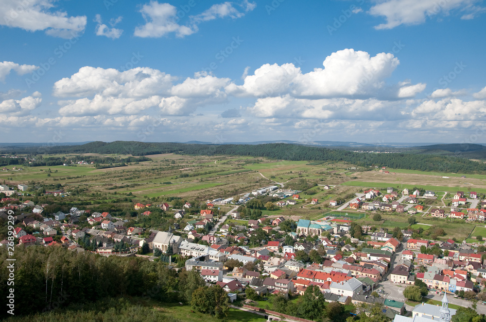 Panorama z Zamku w Checinach