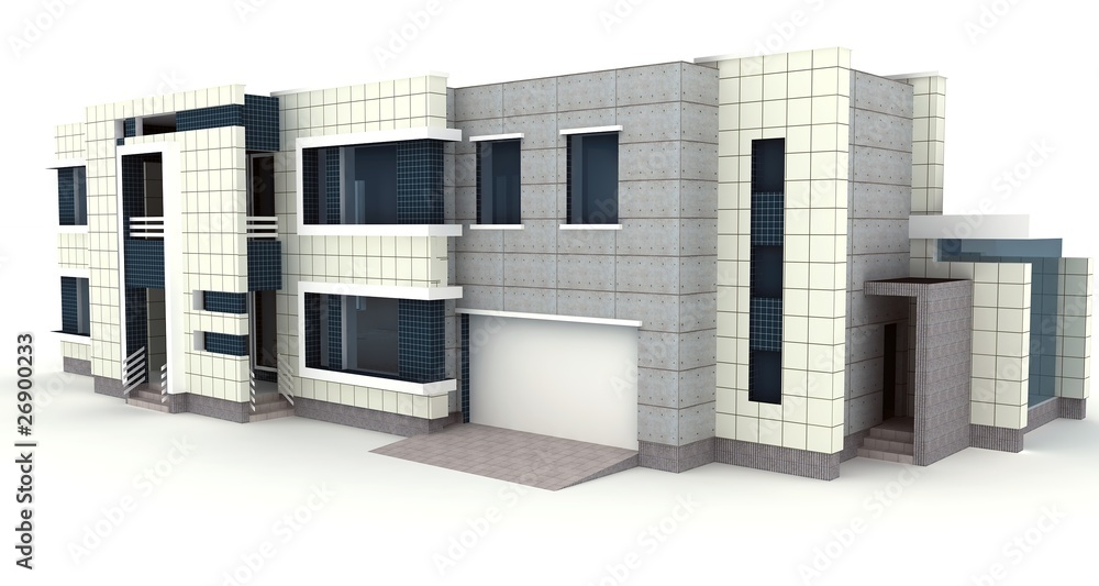 3d house isolated on white 3d house isolated on white