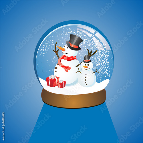 Wunderschöne Schneekugel