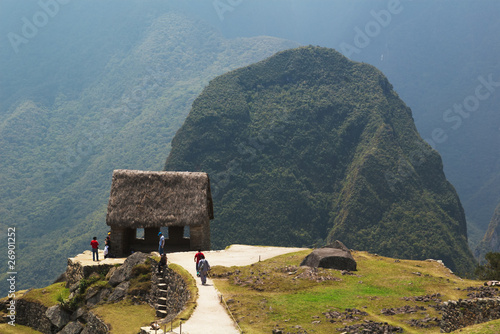 The Guard or caretaker house of Machu Picchu