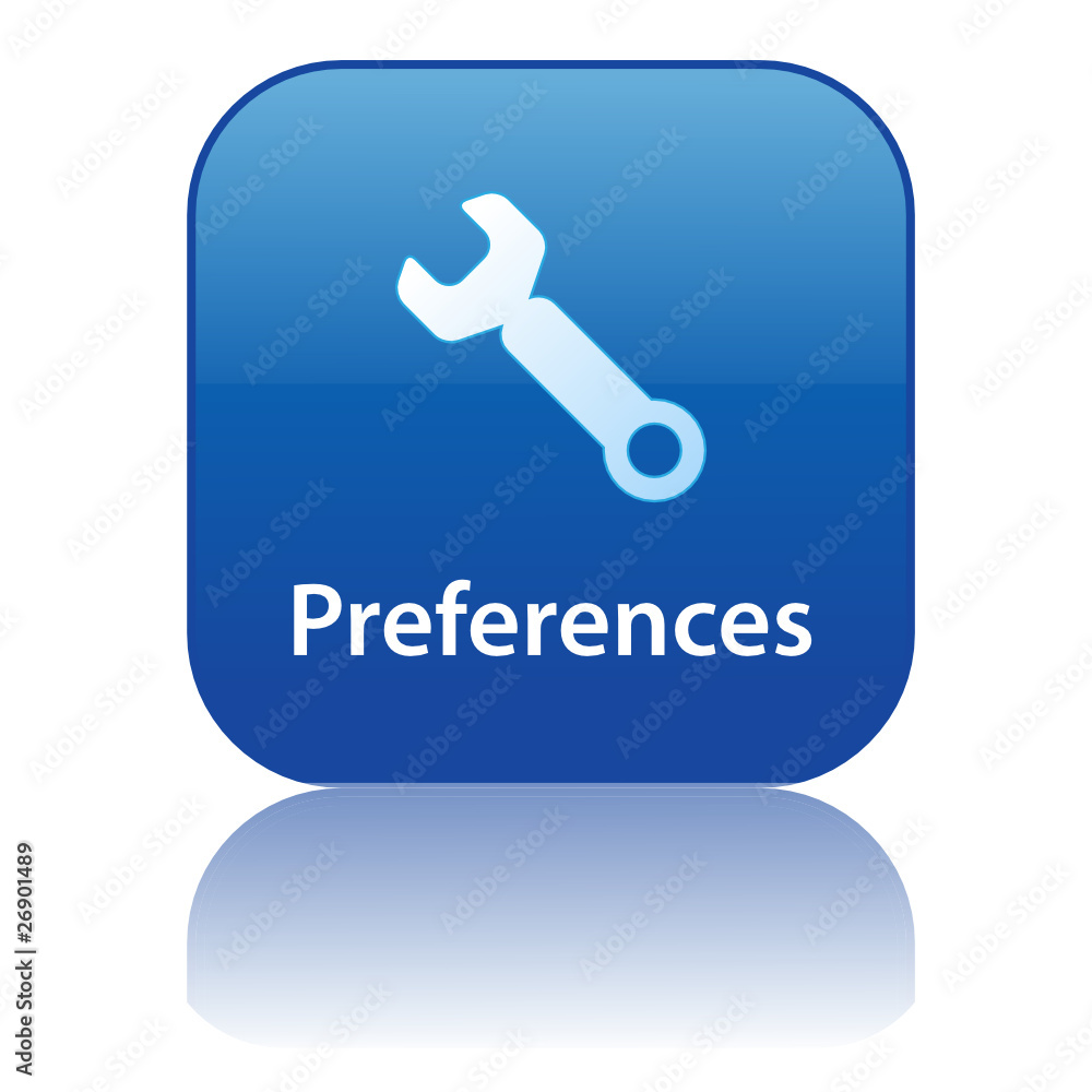 PREFERENCES Web Button (tools setup options my account profile) PREFERENCES Web Button (tools setup options my account profile)