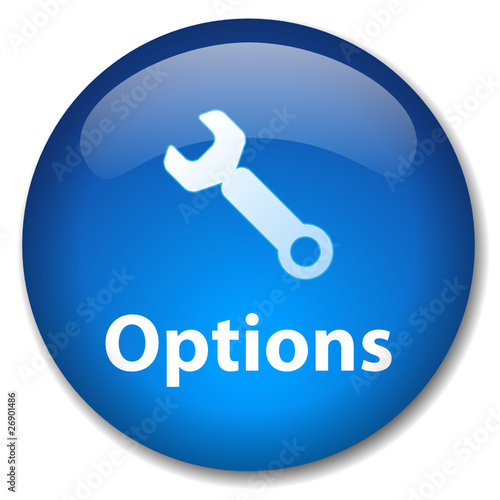 OPTIONS Web Button (tools preferences setup my account profile)