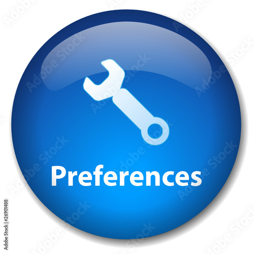 PREFERENCES Web Button (setup tools options my account profile)