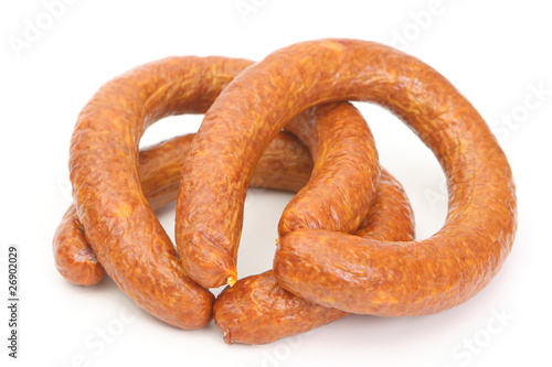 Obraz na płótnie meat sausages w salonie