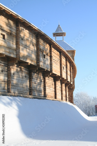 Round wooden stronghold