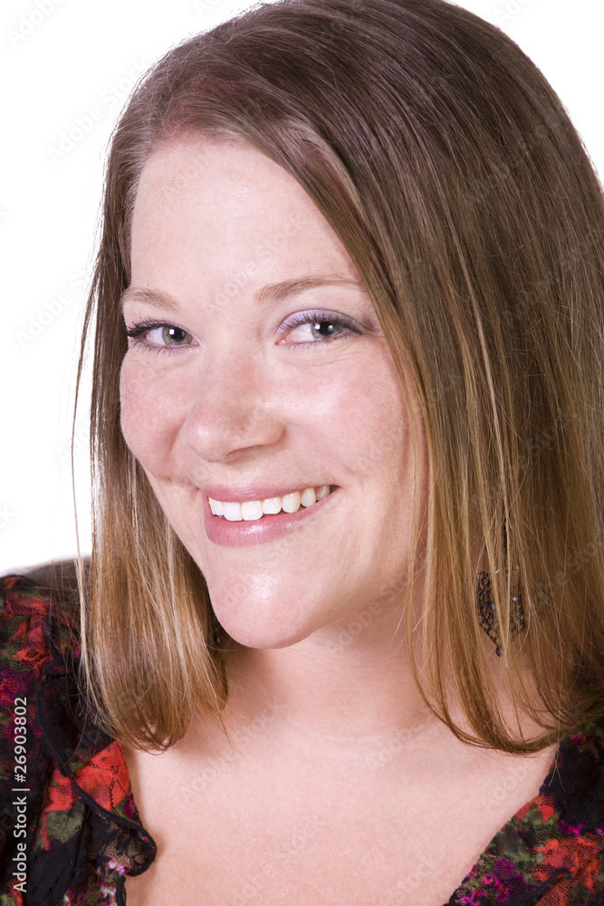 Portrait of cute and pretty young woman Portrait of cute and pretty young woman