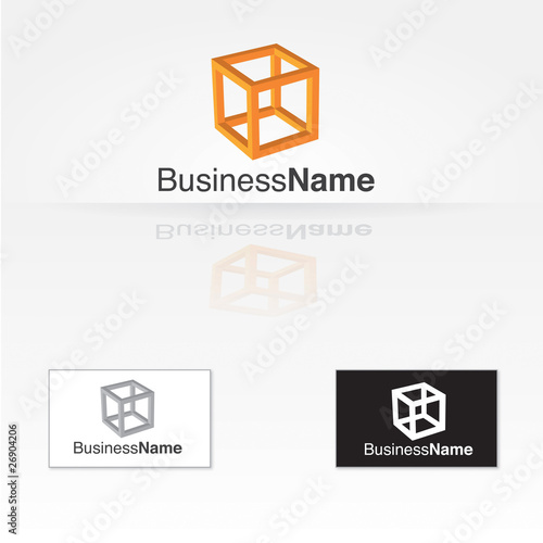 Wireframe Cube logo
