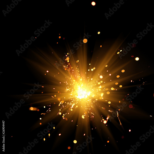 Valokuvatapetti burning sparkler