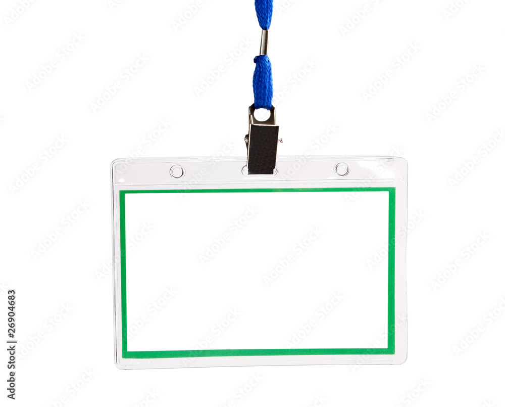 Fototapeta premium card empty ID badge