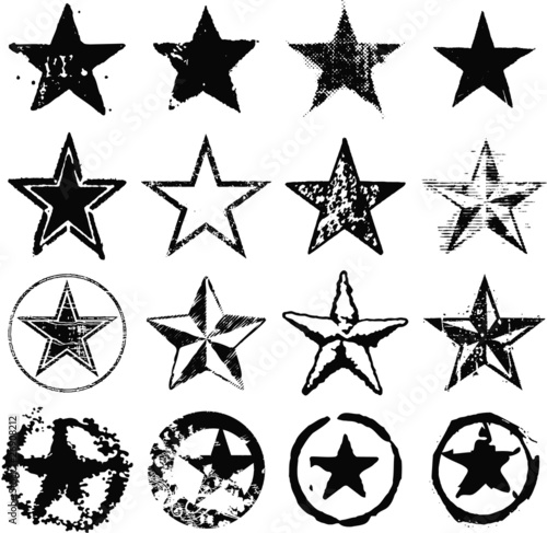 Grunge stars collection