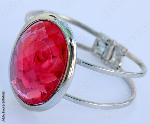 bracelet cabochon rose photo