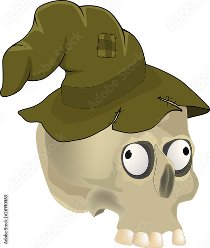 Skull in a hat
