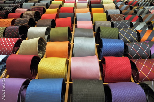 Photo fashionable colorful italian ties set