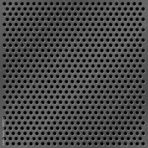 A Metal Background with Holes in Mesh Pattern