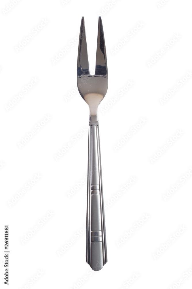 Silver table kitchen meat fork isolated Silver table kitchen meat fork isolated