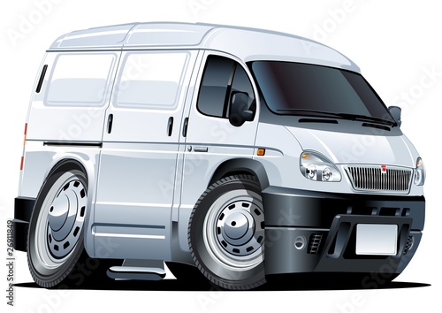 Vector cartoon van