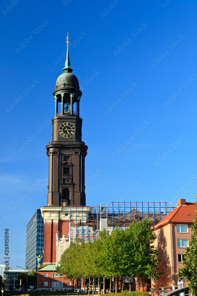 Michael church in Hamburg, Germany