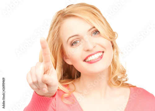 Wallpaper Mural businesswoman pointing her finger Torontodigital.ca