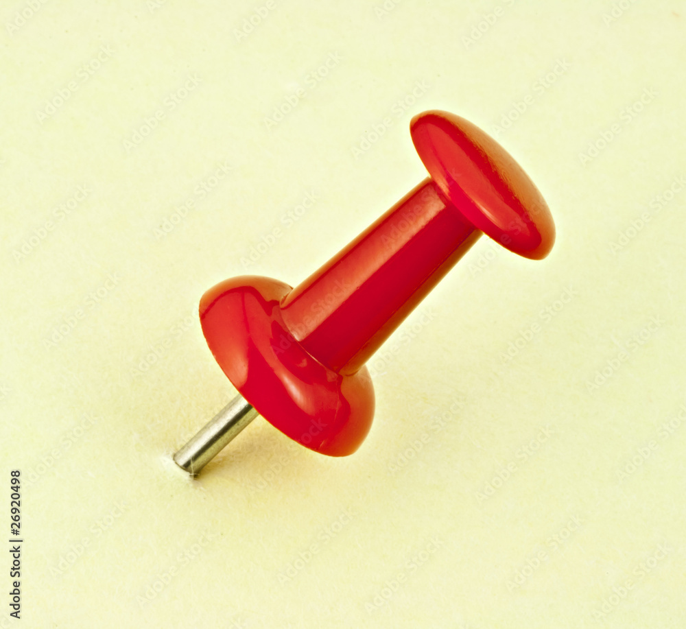 Red pin. Red pin.