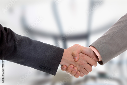 handshake at the office