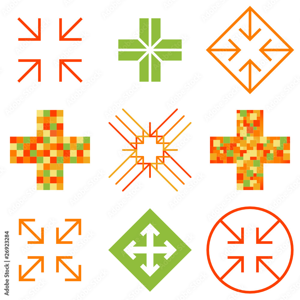 Obraz premium Arrow cross signs