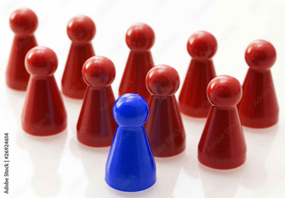 Red Team with blue Leader Red Team with blue Leader