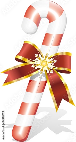 Natale Bastone di Zucchero-Candy Cane for Christmas-Vector