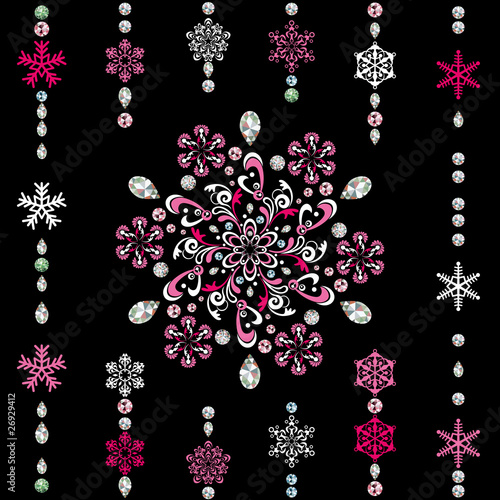 Abstract luxury snowflake