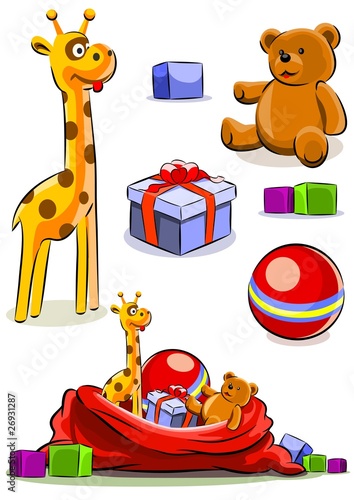 set toy with bag for christmas