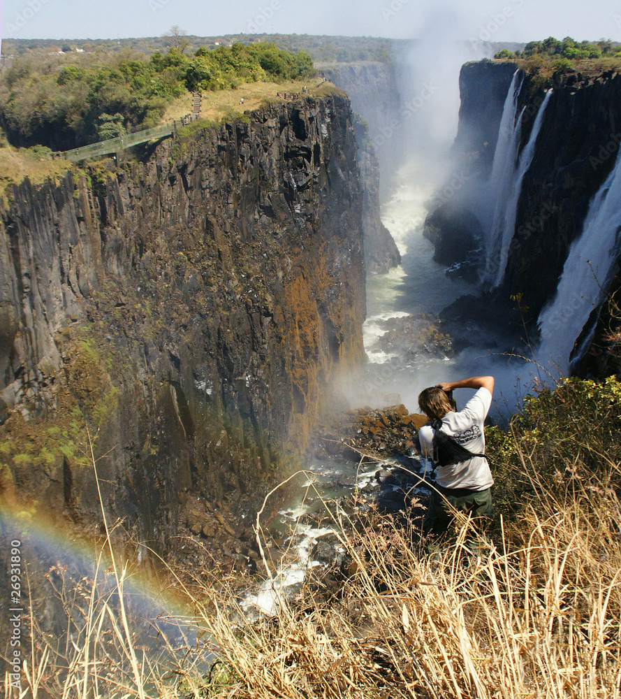 Obraz premium The photographer at waterfalls Victoria.