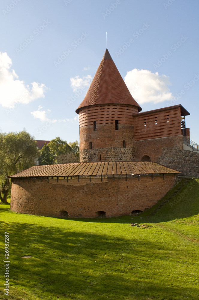Old castle in Kaunas. Lithuania
