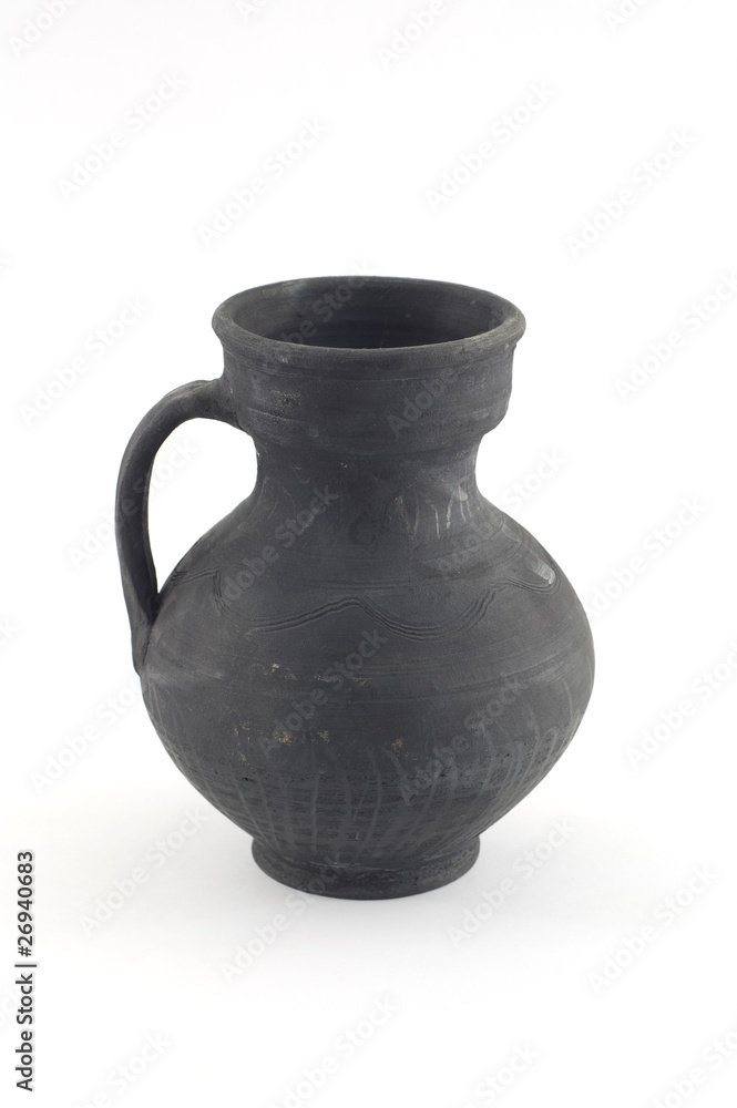 black jug on white