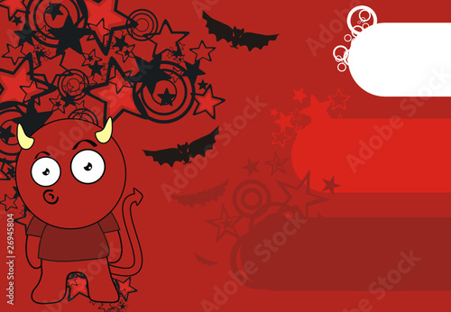 demon cartoon background