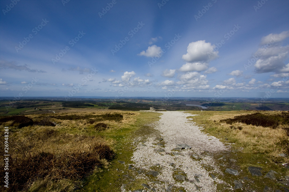 Landscape since the top of a hill