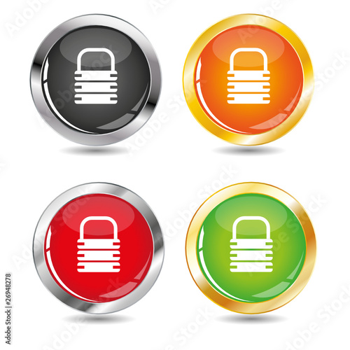 Padlock vector icon