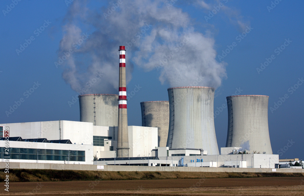 nuclear power plant over the agriculture field nuclear power plant over the agriculture field