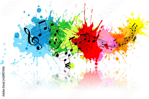 Abstract grunge music background