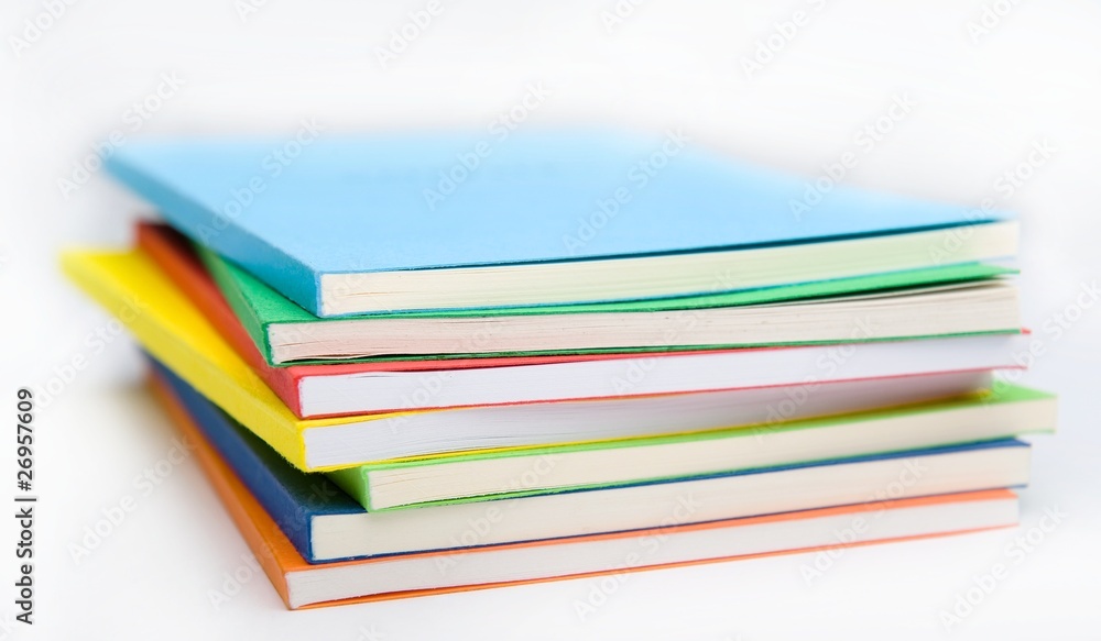 the stack of the coloured books the stack of the coloured books