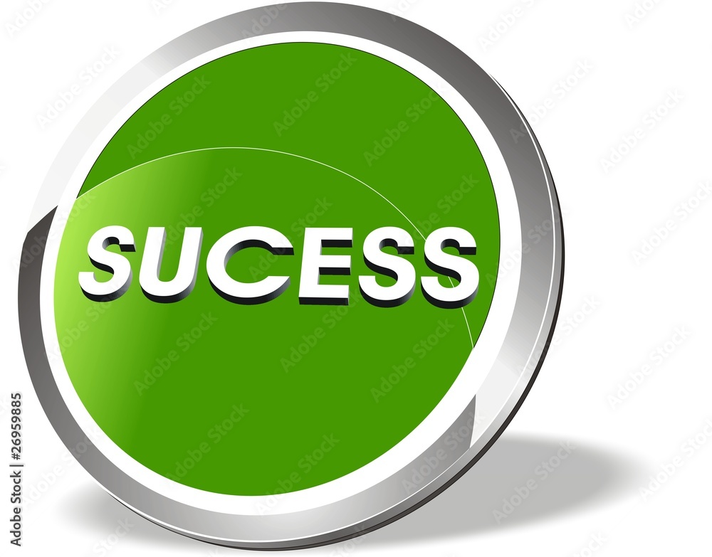 bouton 3D sucess bouton 3D sucess