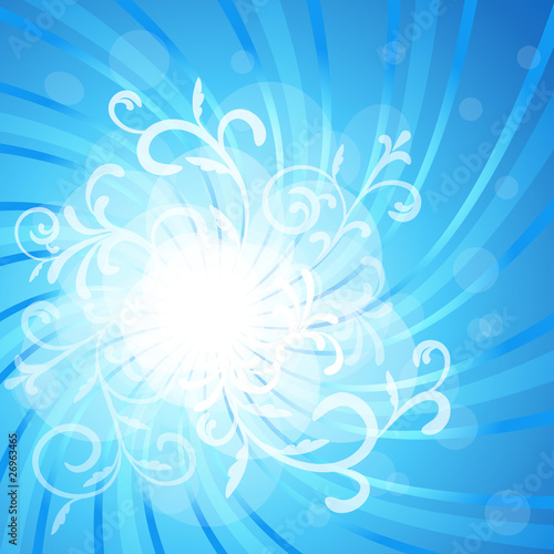abstract blue christmas background