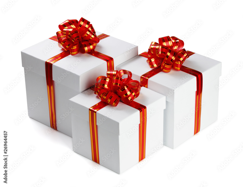 Fototapeta premium Three gifts.