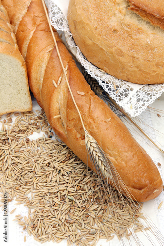 Bread products and grains