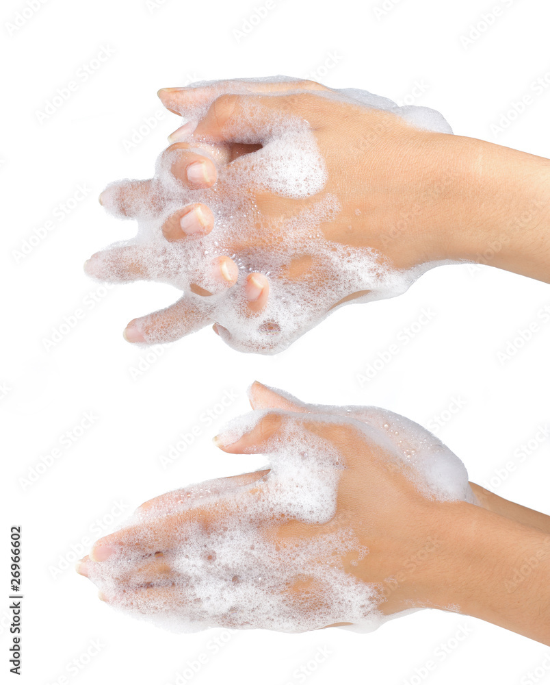 gesture of a beautiful womans hand washing her hands gesture of a beautiful womans hand washing her hands