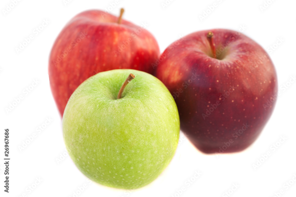 apples isolated on white apples isolated on white