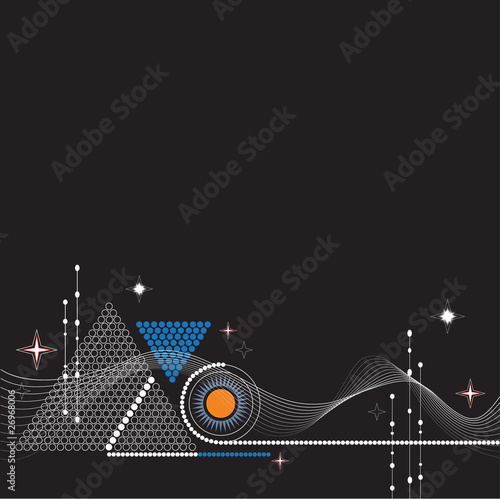 Abstract background with circle