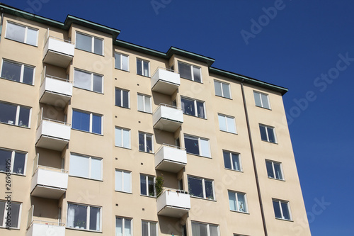 Apartment building in Sweden